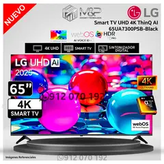 LG - Televisor 65 UHD 4K AI ThinQ 65UA7300PSB - Modelo Nuevo