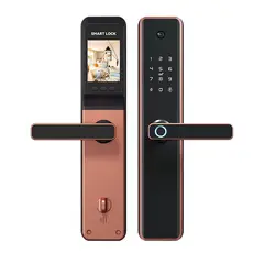 MADTRONIX - Cerradura Smart Camara Huella Smartlife Tuya - Bronce