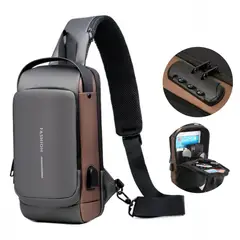 OEM - Pechera Morral con Clave Antirrobo Impermeable Entrada USB