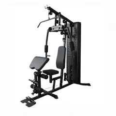 GENERICO - MINI GYM 75KG NEGRO TF ASIENTO Y ESPALDAR REGULABLE