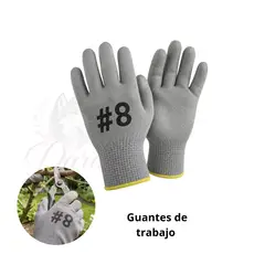 GUANTE - Guantes De Trabajo Gris Talla 8  x 12pares