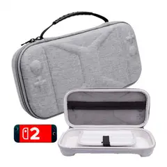 VARIOS - Estuche para Nintendo Switch 2 Rígido Gris