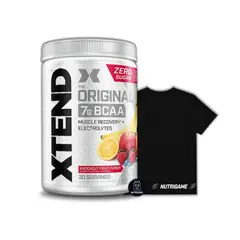 XTEND - BCAA 30 Servicios Aminoácidos + Electrolitos Sabor FRUIT PUNCH KNOCKOUT +POLO