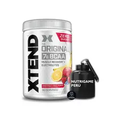 XTEND - BCAA 30 Servicios Aminoácidos + Electrolitos Sabor FRUIT PUNCH KNOCKOUT +PORTA