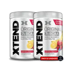 XTEND - BCAA 30 Servicios PACK x2 Aminoácidos + Electrolitos Sabor FRUIT PUNCH KNOCKOUT