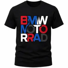 GENERICO - Polo BMW Motorrad - Camiseta de Hombre en Algodon - Motocicleta Alemana - Regalo para Varon - Negro
