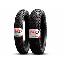 CST - PAR LLANTAS DE MOTO 110-90-17 y 90-90-19 DOBLE PROPOSITO