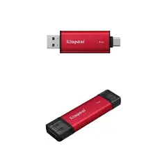 KINGSTON - Unidad en estado sólido Dual Portatil 1TB, Interfaz USB-A, USB-C, USB 3.2 Gen 2