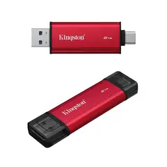 KINGSTON - Unidad en estado sólido Dual Portatil 2TB, Interfaz USB-A, USB-C, USB 3.2 Gen 2