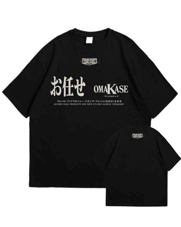 Polo Alvaro Omakase Oversize Algodón Negro Oversized
