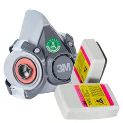 3M - Pack Respirador 6200 + Filtro 7093C Contra Vapor - Gases & Partículas - Protección Respiratoria