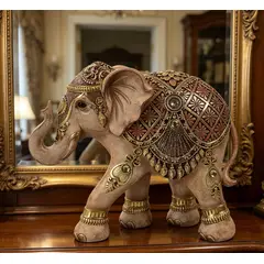 CONCEPT - Adorno Elefante Artesanal Decor 26.5x11x22.5 cm