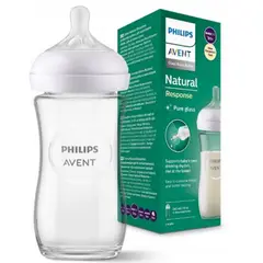 Philips Avent - Biberón Natural 2.0 De Vidrio 240 Ml