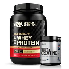 Optimum Nutrition - Proteina Gold Standard Whey 2 LB - Vainilla Ice Cream + Creatina Universe Nutrition 250 G