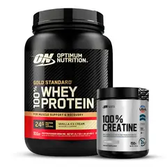 Optimum Nutrition - Proteina Gold Standard Whey 2 LB - Vainilla Ice Cream + Creatina Universe Nutrition 150 G