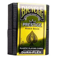 GENERICO - Cartas Bicycle Prestige Black Waterproof 100% Plástico Premium Poker