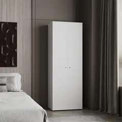 TUHOME - Ropero 2 Puertas Blanco 170,0x60,0x40,2 Cm