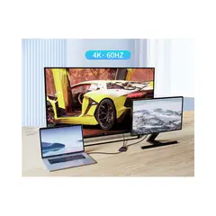 GENERICO - Adaptador USB C a DISPLAYPORT dual USB C A 2 DISPLAYPORT 4K PC MAC IPAD