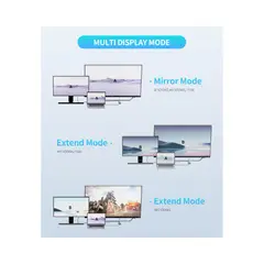 GENERICO - AMPLIFICADOR VIDEO USB C A dual DISPLAYPORT 2 DISPLAYPORT 4K PC MAC IPAD