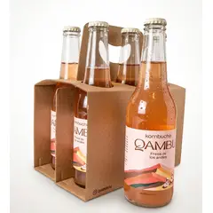 QAMBU - SIXPACK - KOMBUCHA FRESA DE LOS ANDES BT 350ML
