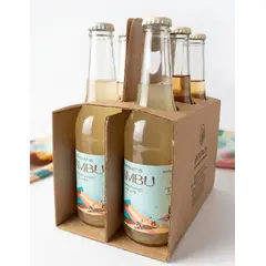 QAMBU - SIXPACK - KOMBUCHA MARACUMANGO DEL VALLE BT 350ML