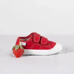 VICTORIA - ZAPATILLA LONA FLEXIBLE ROJO