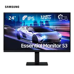 SAMSUNG - Monitor Essential S3 24 Pulgadas IPS Full HD 120Hz LS24F320GANXZA
