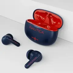 Nautica - T680 AudIfonos Inalambricos Bluetooth ANC ENC Rojo Navy Cancelación de Ruido Micrófono HD