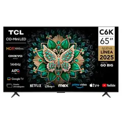 TCL - Televisor 65 4K QD Mini LED Google TV 65C6KS