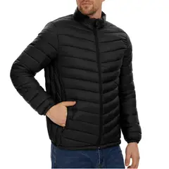 GENERICO - Casaca acolchada casual para hombre abrigo liviano