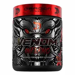DRAGON PHARMA - Pre Entreno Venom Inferno - 40 Servicios - Energía Extrema y Focus - Pre Workout Premium