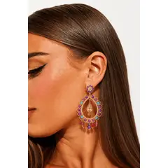 GENERICO - Aretes Misti de cristales para marinera