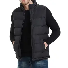 GENERICO - Chaleco Acolchado para Hombre Sin Mangas Casaca Impermeable Ligera para Invierno