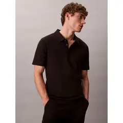 CALVIN KLEIN - POLO SS LUXE COTTON INTERLOCK POLO CK