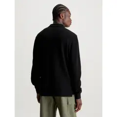 CALVIN KLEIN - POLO WAFFLE LS BADGE POLO CK