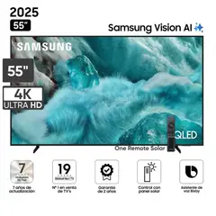 SAMSUNG - Televisor QLED 55 4K Ultra HD Tizen QN55Q7FAAGXPE