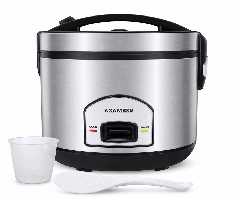 Olla Arrocera Eléctrica Azameer 2.2L 900W Acero Inoxidable