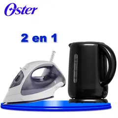 OSTER - Combo de Hervidor eléctrico + plancha de ropa