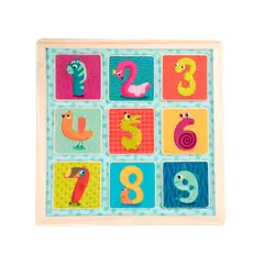 B TOYS - Rompecabezas de encaje magnético 09 piezas números