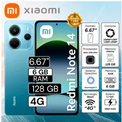 XIAOMI - REDMI NOTE 14 6RAM 128GB AZUL
