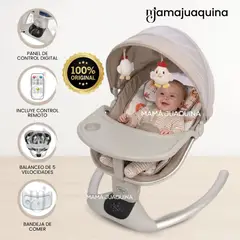 Baby - Mecedora Eléctrica para Bebés «LUXE NEW» Colección Exclusiva Light Beige