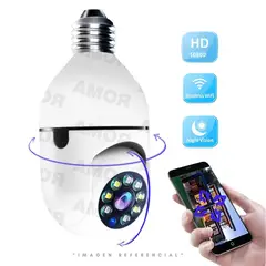 GENERICO - CAMARA FOCO SMART 360° HD WIFI Y VISION NOCTURNA