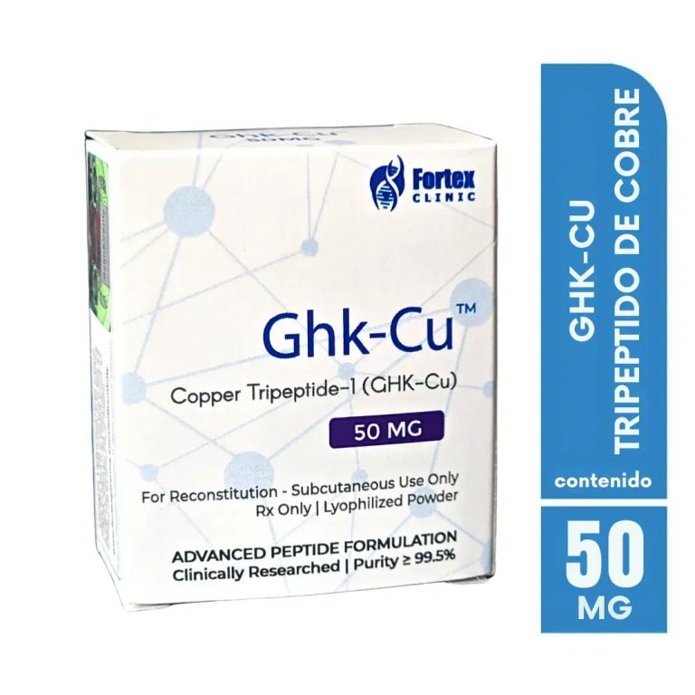 GHK-Cu 50mg + 2 ml de solvente Péptido de Cobre Regenerador Capilar y Efecto Antiedad
