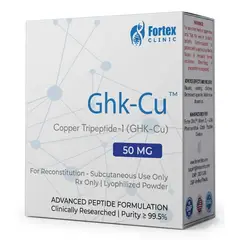 GENERICO - GHK-Cu 50mg + 2 ml de solvente Péptido de Cobre Regenerador Capilar y Efecto Antiedad