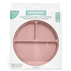 VERSATINO - Plato de Silicona con Ventosa - Rosa