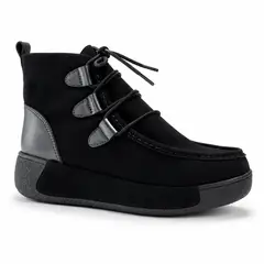 BASHIRA - Botines Alma Negro Sueder