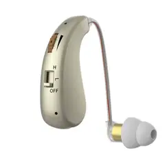 GENERICO - AURICULAR AUDIFONO AMPLIFICADOR SORDERA SORDO DORADOX1