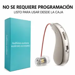 GENERICO - AURICULAR AUDIFONO AMPLIFICADOR SORDERA SORDO DORADOX1