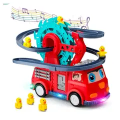 GENERICO - Juguete Camión Bombero Pista Musical Escalera De Patitos Con Luces