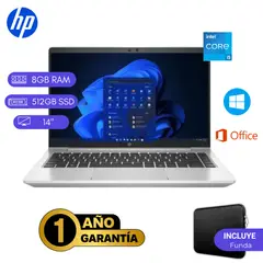 HP - Laptop reacondicionada ProBook 440 G8 Core i5 11VA Gen 8GB RAM 512GB SSD Plata